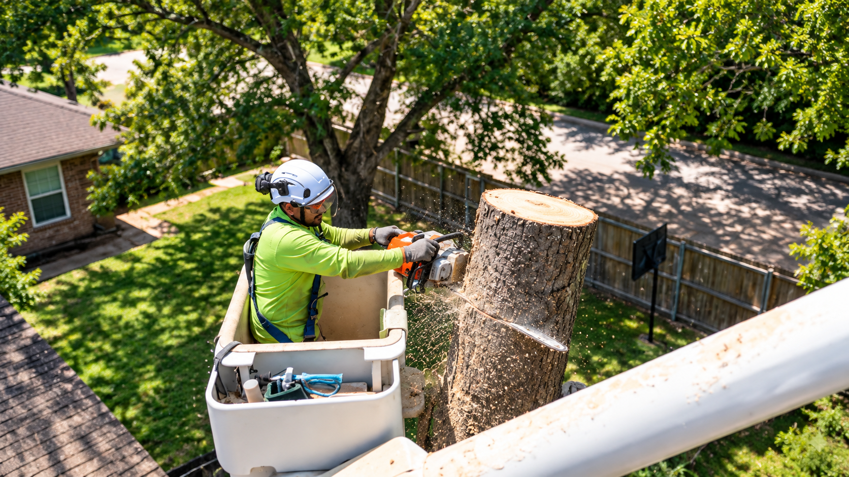 Top Quality Tree Experts crew at work